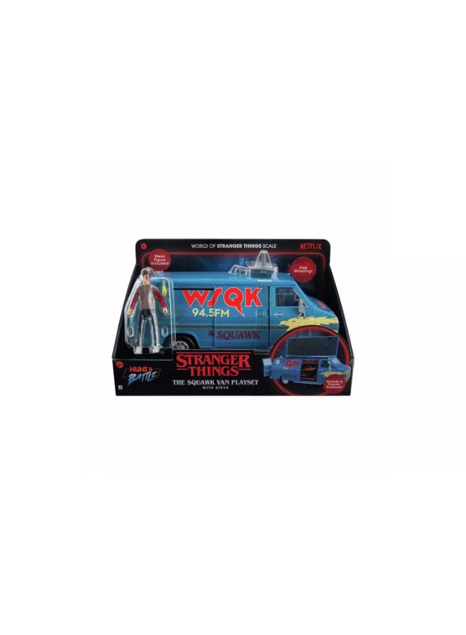 Jazwares Hunt & Battle Stranger Things The Squawk Van With Steve Playset - Image 1
